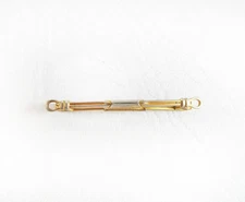 Vintage Loop End Mid Century MCM Swank 50 Collar Bar