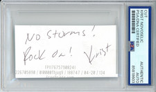 KRIST NOVOSELIC NIRVANA BAND SIGNED CUT SIGNATURE AUTOGRAPH PSA DNA COA MUSIC