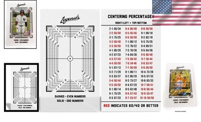baseball card grader Card Grading Centering Tool for PSA BGS TCG Sports Cards Cleaning Cloth Kit