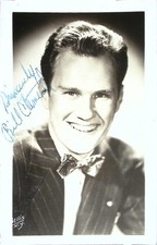Vintage Bill Clement Autographed Black White Photo Actor Postcard Portrait