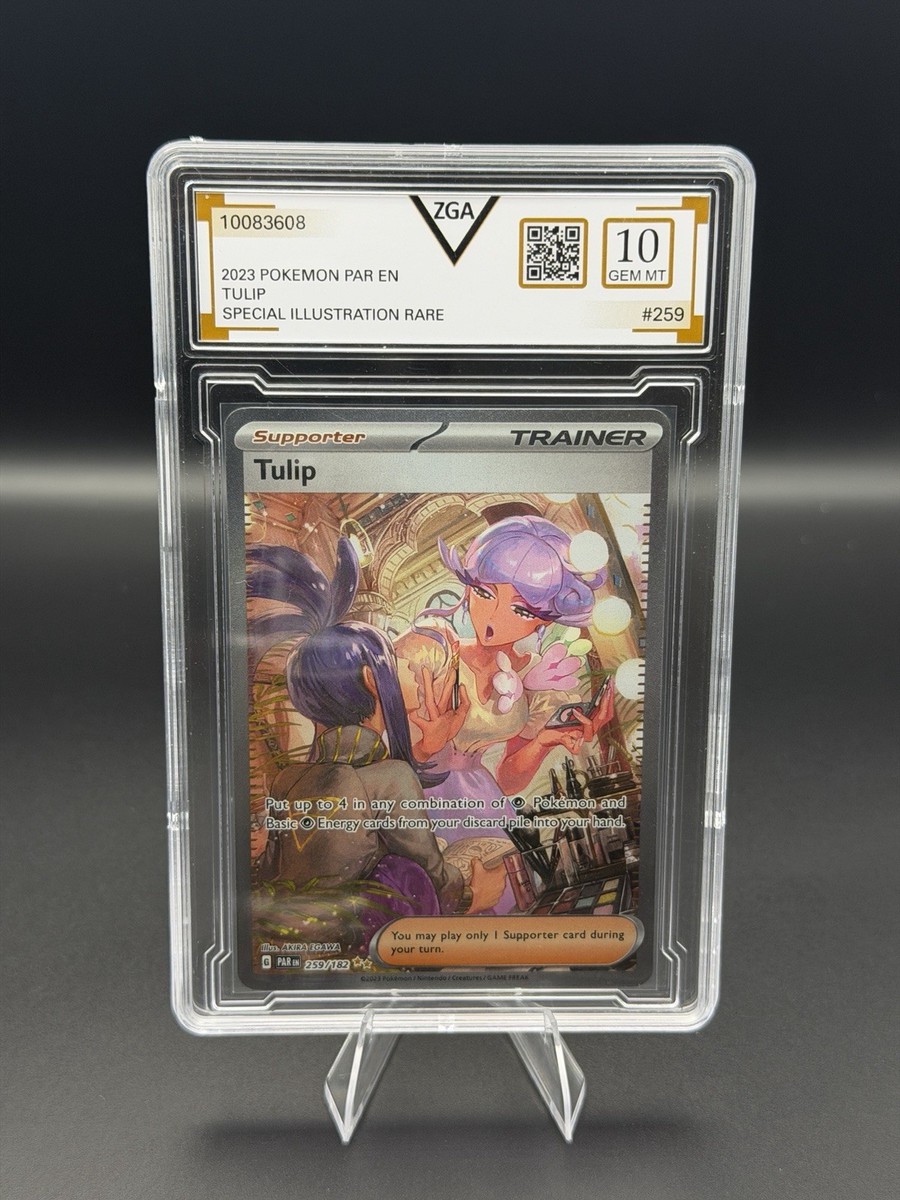 Tulip SAR #259 Paradox Rift ZGA 10 Gem Mint Pokemon Trainer