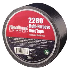 Nashua 2280 Duct Tape, Black, 60 Yd L, 1-7/8 In W