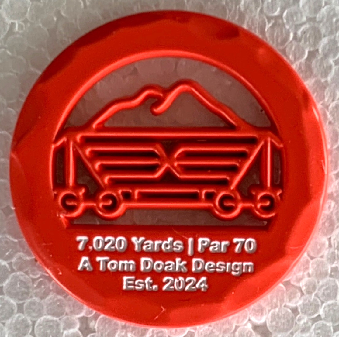 Pinehurst Golf Resort #10 Sand Mines Metal Cut-Out Golf Ball Marker