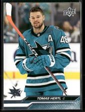 2023-24 Upper Deck #144 Tomas Hertl San Jose Sharks Hockey Card