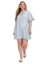 New! Belle Isle Pop Over Mini-Dress Sz 2X