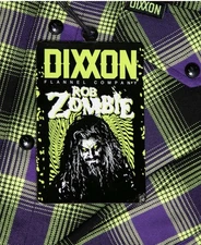Dixxon Flannel Rob Zombie Mens XL BNIB Snaps