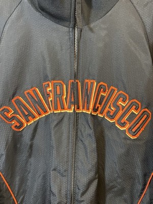 Majestic SF Giants Jacket XXL San Francisco MLB Full Zip Black USA