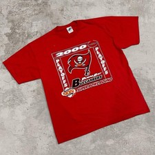 Vintage Tampa Bay Buccaneers Super Bowl Bound 2000 Red T-shirt size 2XL NFL