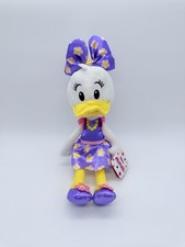 Disney Junior Purple Flower Dress Daisy Duck 12" Plush Toy Flowers