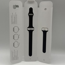 OFFICIAL GENUINE APPLE WATCH 38MM 40MM 41MM 42MM SPORT BAND STRAP GREY / BLACK
