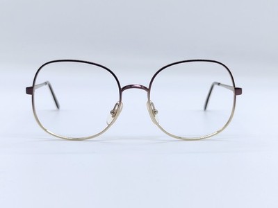Vintage Brille SKAGA ELLA Full Rim Metal Eyeglasses Frame for Women 80s