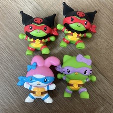 6 McDonald s Happy Meal Toys TMNT Ninja Turtles x Sanrio Hello Kitty and Friends