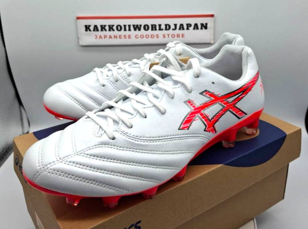ASICS Soccer Cleats DS LIGHT X-FLY PRO 3 White/Flash Red 1101A072