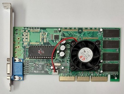 HIS 4T2PD200 AGP Graphics Card (32MB, Nvidia Riva TNT2 Pro, Retro, 2000)