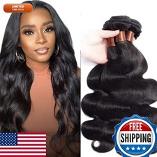 Angie Queen Body Wave Brazilian Remy 14 16 18in 3 Bundles Double Weft Black