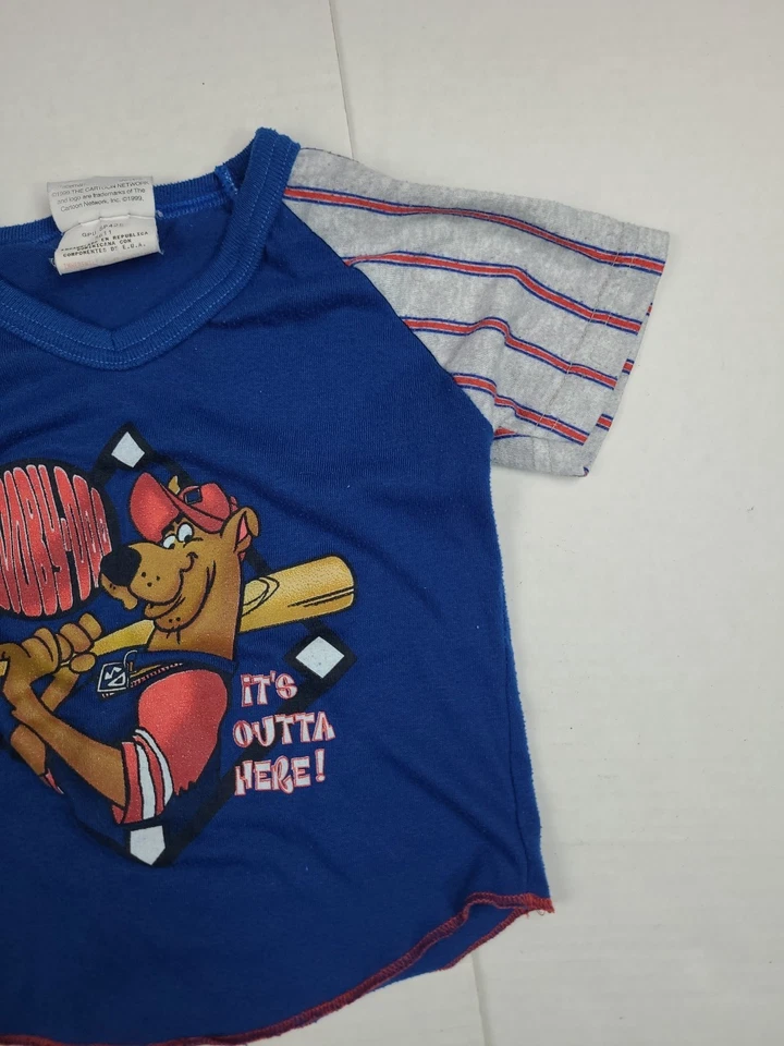 Pijama Scooby Doo de Colección NIÑOS Talla 4 WORMERSER Béisbol Dibujos Animados Red LEER Foto 3 de 4