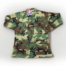 Propper Uniform BDU Cotton Blend Coat Jacket Woodland Camo Men's Medium Long NWT