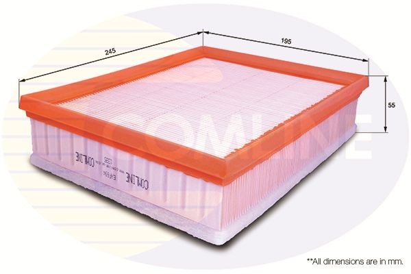 Air Filter 245 mm Length 55 mm Height For Renault Laguna Latitude COMLINE EAF694