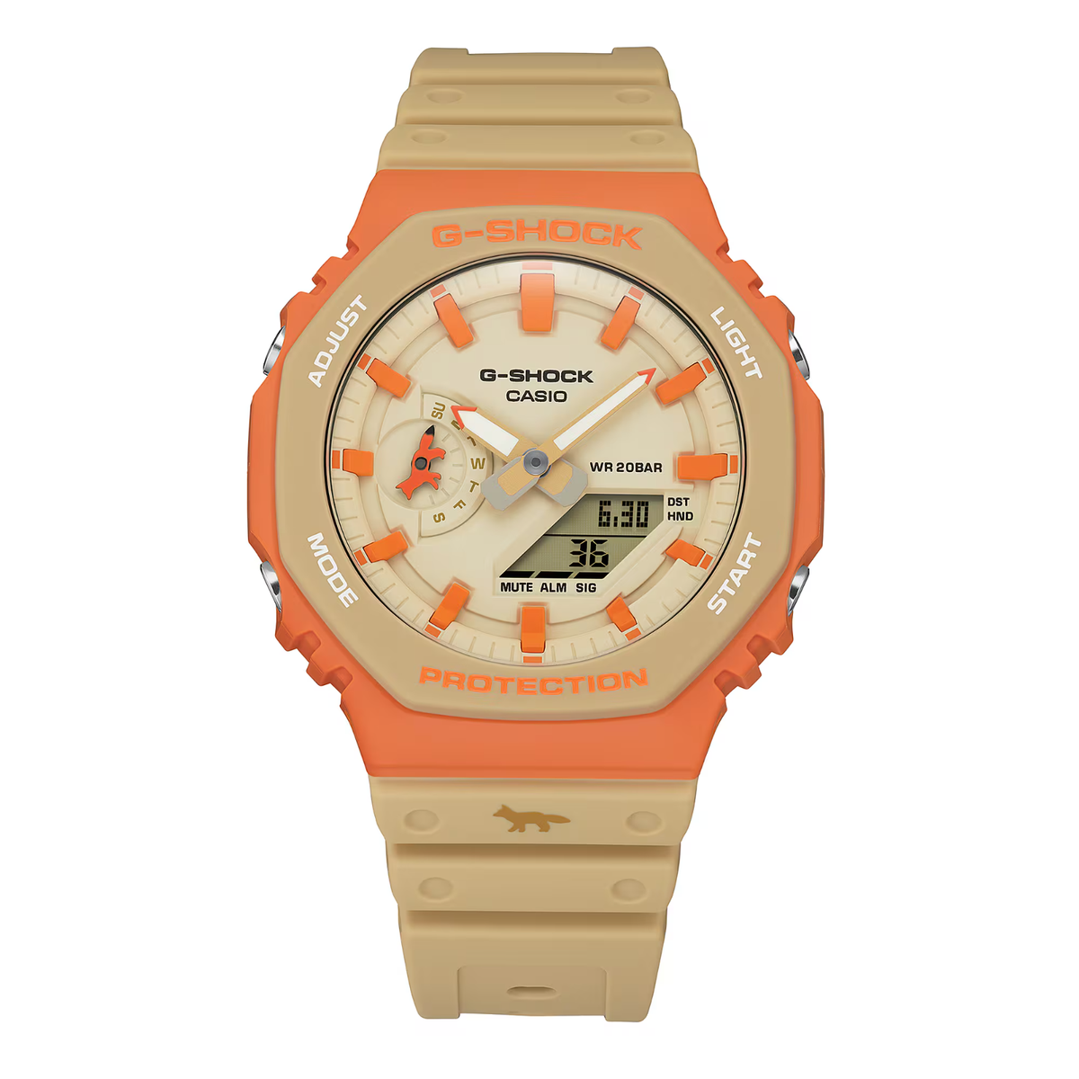 新品:Casio G-Shock x Maison Kitsune CASIO G-SHOCK x MAISON KITSUNE GA-2110MK-5AJR 2100 Series Japan