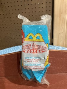 McDonald's Happy Meal Toy Vintage 2000 Power Rangers Rescue #6 Pink Rail Rescue