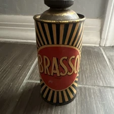 Vintage Brasso Metal Polish Can Metal Lid Near Full Made In England