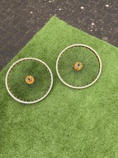 Raleigh Super/ultra Burner Weinmann Bmx Gold Wheels, New hubs And Spokes #2