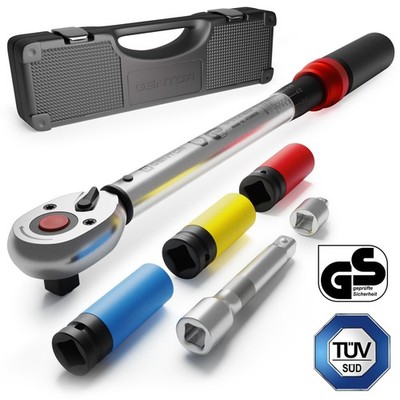 Drehmomentschlüssel 1.2 Zoll 40 210 Nm TÜV GS Set Koffer Auto PKW Reifenwechsel
