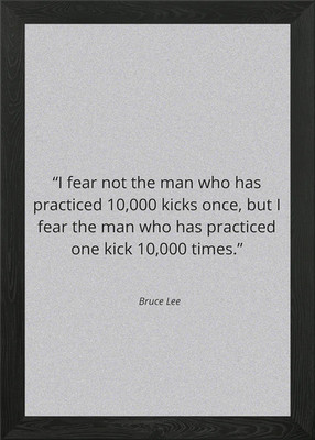 Bruce Lee Quotes Framed Wall Art Poster Canvas Print Picture