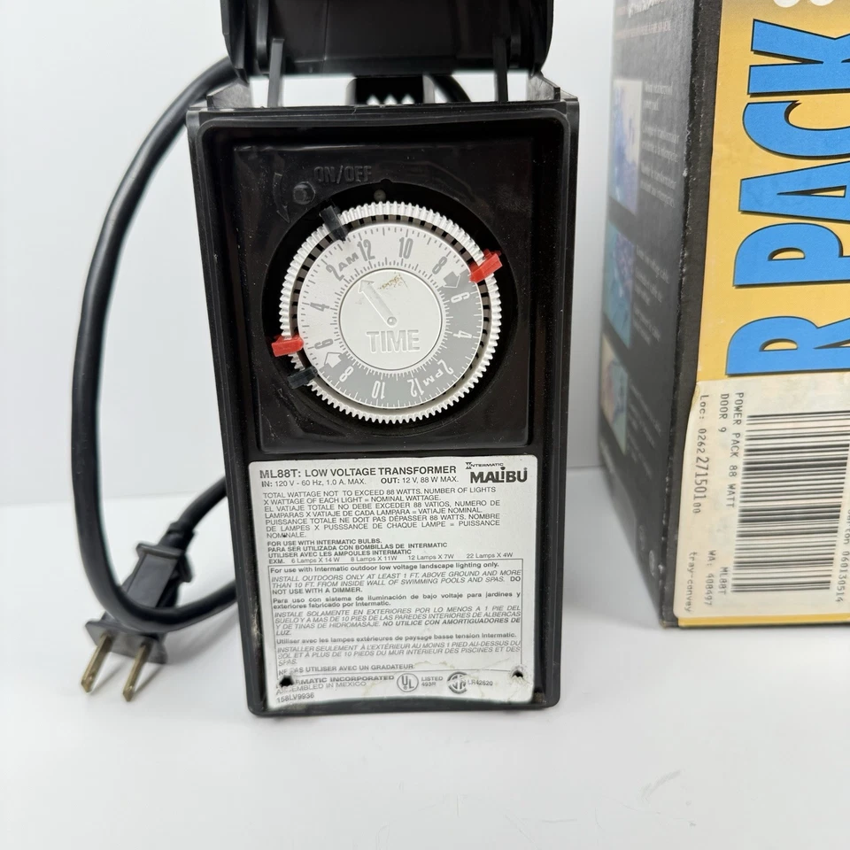 Malibu Intermatic Low Voltage Landscape Lighting Timer Transformer ML88T Tested - Image 4 of 4