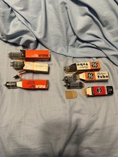 Vintage RCA GE Vacuum Tubes Lot 6GU7 6CG7 6AM8A 6LX8 12R5 Untested