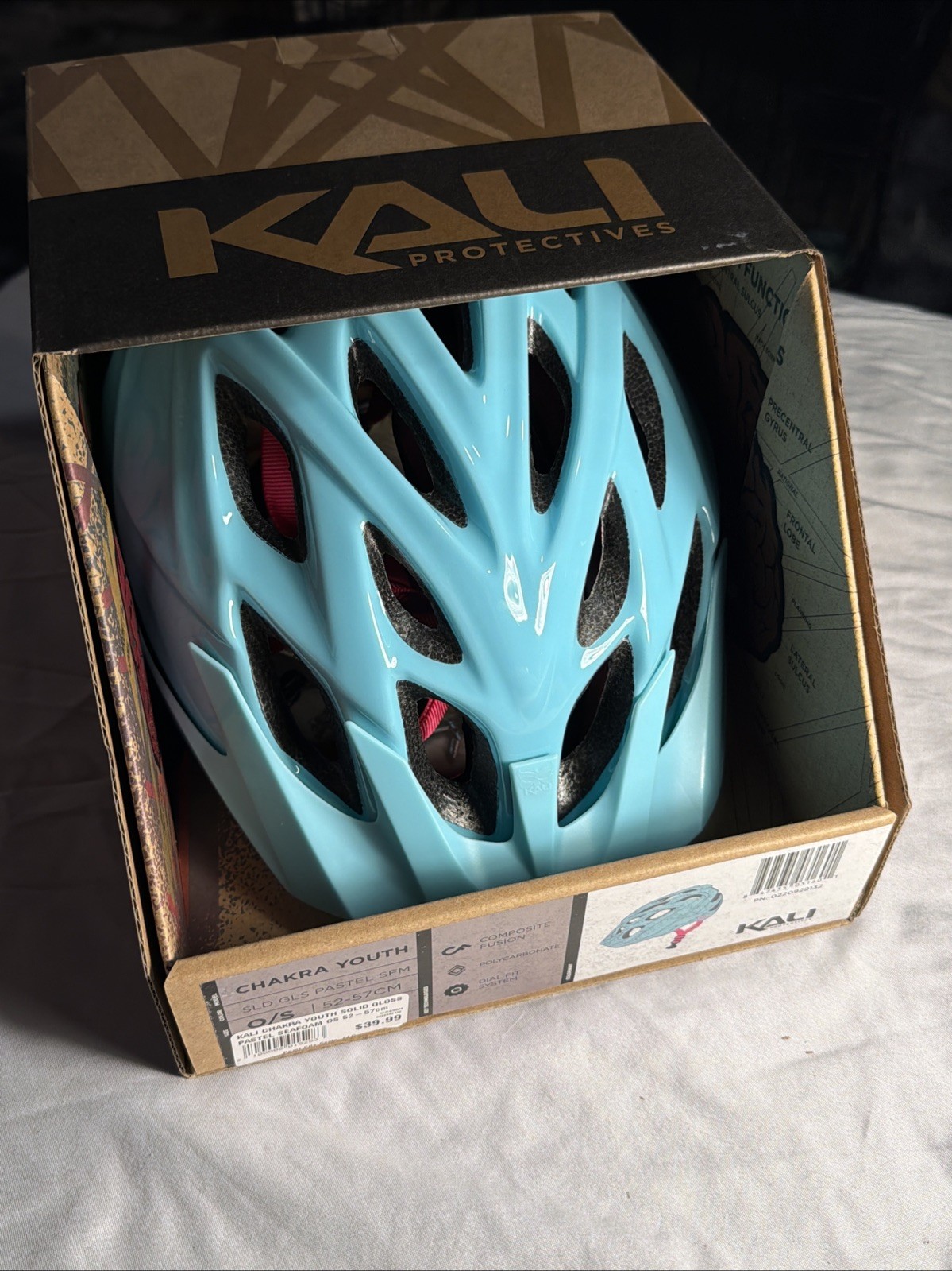 New Kali Protectives Chakra Youth Mountain Bike Helmet 52-57 CM Solid Pastel SFM