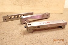 LOT T734R" 3  OLDER MACHINIST SINE BARS PLATES JIG FIXTURE SETUP TOOLING ALL ON
