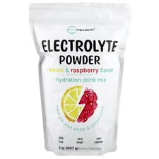 2 X Micro Ingredients, Electrolyte Powder, Lemon & Raspberry, 2 lb (907 g)