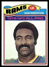 1977 Topps Football Card Isiah Robertson Los Angeles Rams #430 EX-MT+