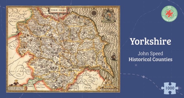 Yorkshire Historical 1610 Map 1000 Piece Puzzle PAPERBACK 5060085101080