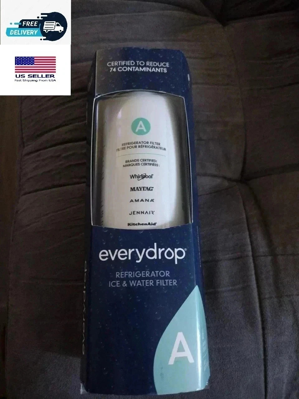 Everydrop by Whirlpool EDRARXD1 Refrigerator Water Filter A &ndash; Genuine OEM Ice &