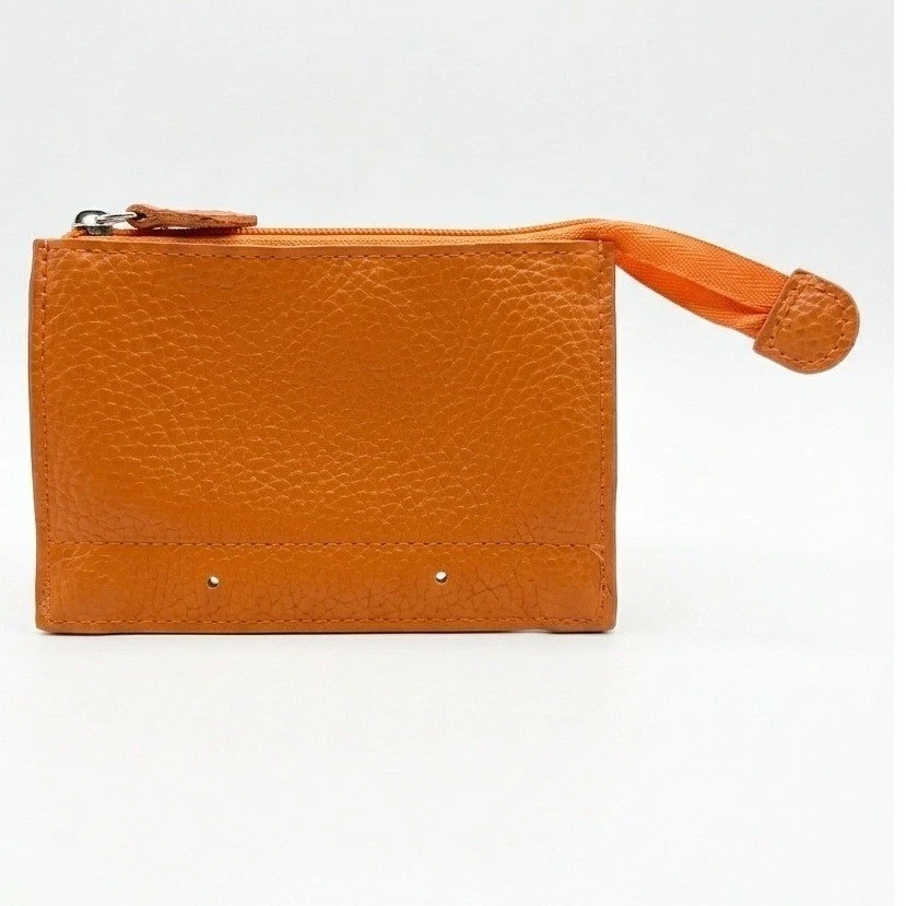 Trish McEvoy Makeup Planner Faux Leather Replacement Pouch Orange 5x3 Retired