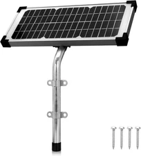 FM123 Solar Panel Kit,Compatible with Mighty Mule Automatic Gate Openers,10 Watt