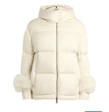 Moncler Jacket  Fraie hooded down filled Fox fur trim  £1125 rarely worn 10 *mp