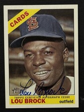 2015 Topps Heritage LOU BROCK St. Louis Cardinals HOF AUTO