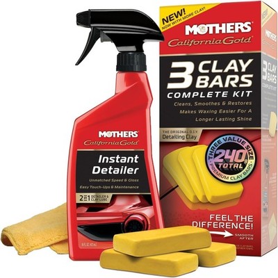 Mothers 07240-6 California Gold Clay Bar System Pack of 6