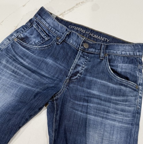 Citizens of Humanity Skyler Crop Boyfriend Jeans Womens 28x24 Blue Medium Wash