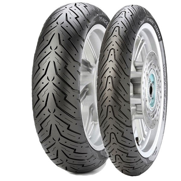 TYRE PAIR PIRELLI 130/70-12 62P + 100/90-10 56J ANGEL SCOOTER