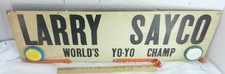 Vintage Original LARRY SAYCO Worlds YO-YO Champion Wall Display Sign