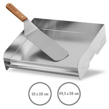 Edelstahl Grillplatte Plancha Grillpfanne mit...