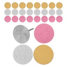 60 Pcs Sanding Paper Discs With Metal Drill Bit For Nail And Foot Filing