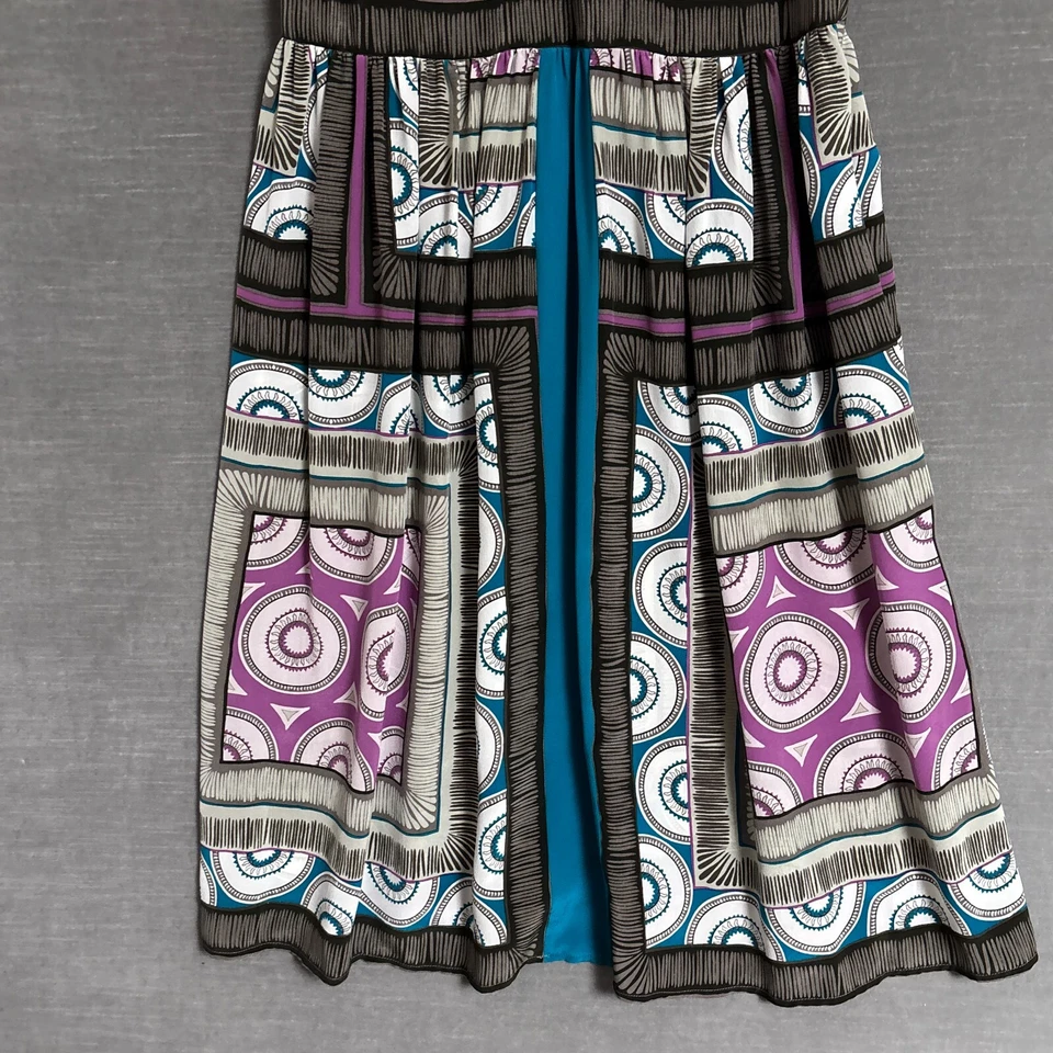 Vestido sin Mangas De Colección 14 Rosa Marrón Seda Años 90 y2k Babydoll Boho Hippie Festival Grunge Foto 4 de 4