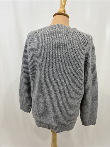 BP. Rib Knit Gray Pullover Sweater Size Small Crewneck Long Sleeve Minimalist - Picture 3 of 7