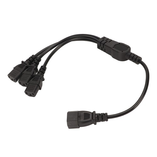 IEC 320 C14 To 3 X C13 Power Cable Universal 1 To 3 IEC 320 C14 Male To 3 X Hot - Imagen 3 de 12