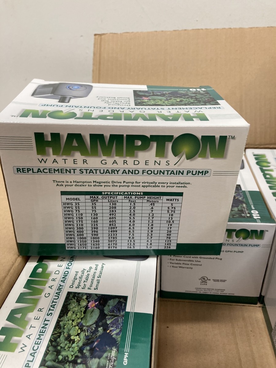 Hampton Water Gardens Replacement Statuary and Fountain Pump - 110